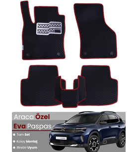 CİTROEN C5 AİRCROSS (2017-2023) Uyumlu EVA Paspas Tam Set–Araca Özel,Su Geçirmez,Kolay Montaj