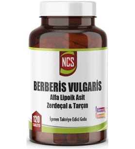 NCS Berberis Vulgaris Alpha Lipoik Asit Tarçın Zerdeçal 120 Tablet