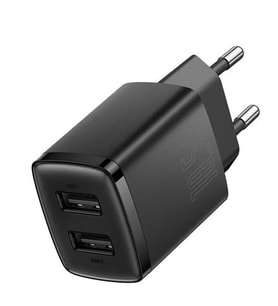 Baseus CCXJ010201 10,5W 2X USB-A Siyah Şarj Aleti