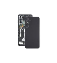 Samsung S24+ Plus Arka Kapak - Arka Pil Batarya Kapağı Kamera Lensli - SM-S926 Uyumlu (Siyah)