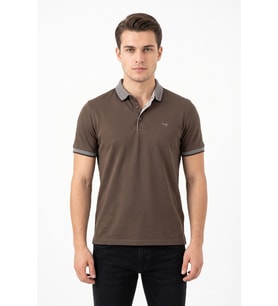 Erkek Polo Yaka Kısa Kollu Tişört Regular Kalıp T3000 BGL-ST05555