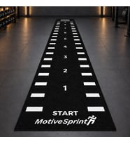 Motive Sprint Multiplay Kızak Antrenman Halısı 1 x 10 m Siyah