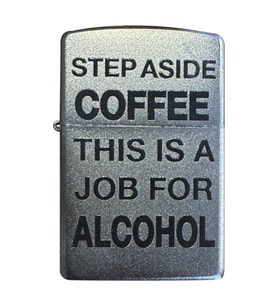 Zippo Setep Asıde Coffee Thıs Is A Job For Alcohol Çakmak - 49007-00063-MODEL37