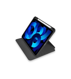 İpad 10.2 (7.nesil) Kılıf Ling 360 Kalemlikli Tablet Kılıf - Siyah