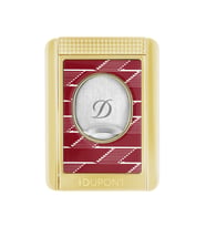 S.T. Dupont Monogram Kırmızı Puro Makası Kesici & Puro Standı 3478