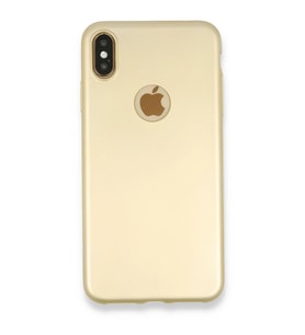 Apple İphone Xs Max Kılıf First Silikon - Gold