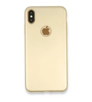 Apple İphone Xs Max Kılıf First Silikon - Gold