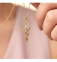Sonsuz Bağ Anne Bebek Gümüş Kolye