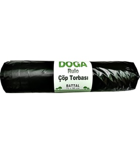 Ecoplast Battal Boy Siyah Çöp Torbası Poşeti - 300 Gr. - 75 x 90 Cm / 10 Adetlik Rulo
