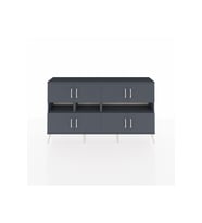 Arges Konsol 8 Raflı 8 Kapaklı 176x30x99 Antrasit-Antrasit