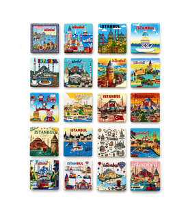 İstanbul Temalı Buzdolapı Süsü Magnet