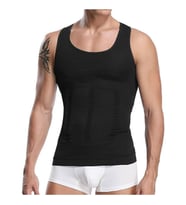 Fit Form Giyim Gögüs Ve Göbek Toparlayıcı Erkek Atlet Korse (Siyah)