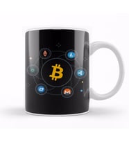 Crypto Love Support Bitcoin Crypto Kupa Bardak Porselen