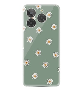General Mobile Era 50 Kılıf Boutique Baskılı Resimli Yeşil Papatyalar Pcode -041