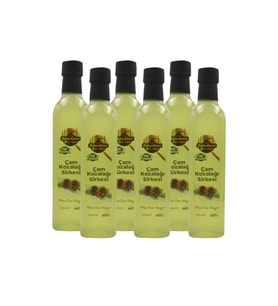 Tarihi SultanAhmet Baharatçısı Cam Kozalağı Sirkesi 6x500ml  Katkı Maddesi Içermeyen  %100 Doğal Fermente