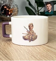 Kişiye Özel Karikatürlü Jandarma Lüks Fincan Jandarma Günü Hediyesi
