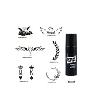 Melek Çiçek Spray Tattoo Geçici Dövme Yapma Seti Sprey Dövme Kiti
