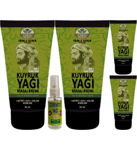 3 Adet Ibn-I Sina Kuyruk Yağı Kremi 50 ml + 1 Adet 30 ml Çörek Otu Yağı