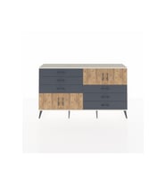 Arges Konsol 2 Raflı 6 Çekmeceli 4 Kapaklı 176x30x99 Aytaşı-Çam/Antrasit