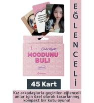Eğlenceli Genç Yetişkin Arkadaş Yılbaşı Özel Gün Moodunu Bul Mini-Girls Night Oyun Kartları 45 Kart