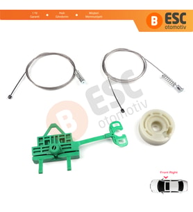 Fiat Linea 323 110 2007-2018 51892560 İçin Elektrikli Ön Sağ Kapı Cam Kriko Tamir Seti