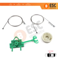 Fiat Linea 323 110 2007-2018 51892560 İçin Elektrikli Ön Sağ Kapı Cam Kriko Tamir Seti