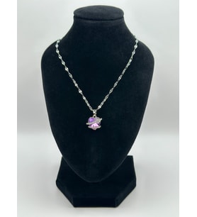 Arnes Jewelry Çelik Zirkon Taşlı Kalpli Kolye