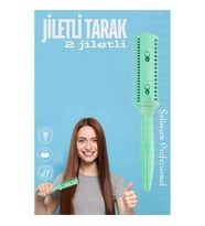 ModaCar 2 Jiletli Tarak Saç İnceltme Saç Kırığı İçin Jiletli Tarak Solingen Professional