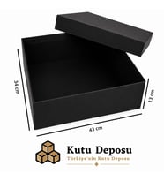34x43x13 cm Hediye Kutusu-Siyah