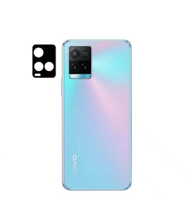 Vivo Y33S Uyumlu Zore 3D Kamera Camı (Siyah)