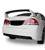 Honda Civic FD6 (2006-2011) Mugen Arka Tampon Eki - Difüzör (Plastik)