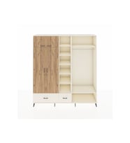Hyperion Dolap 12 Raflı 2 Çekmeceli 2 Askılı 220x44x243 Aytaşı-Çam/Aytaşı