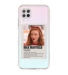 Huawei P40 Lite Uyumlu Stranger Things Max Mayfield Desenli Şeffaf Telefon Kılıfı