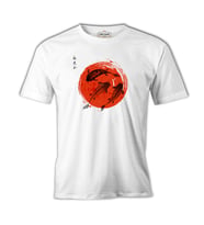 Japon - Koi Beyaz Erkek Tshirt