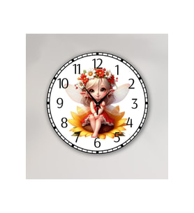 bilge Tasarım Çocuk Odası Duvar Saati 30 x 30 CM (Karışık)