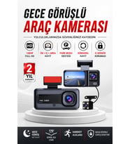G Sensörlü Full HD 3 Kameralı Araç Kamerası