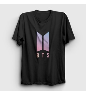 Presmono Unisex Siyah Purple Bts T-Shirt 22491tt