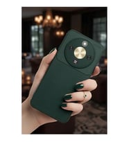 Coverzone Honor Magic 8 Lite Uyumlu TPU Silikon K?l?f, Ultra Slim Fit Karbon Fiber Desenli, Darbe Emici, ?nce ve Hafif, ??k ve Koruyucu (Koyu Ye?il)
