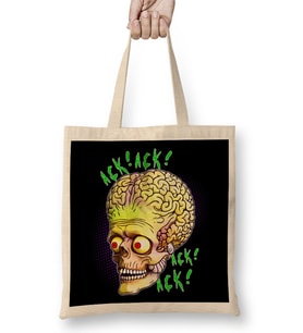 Mars Attacks Ack Ack Alien Head Bez Çanta Uzun Saplı