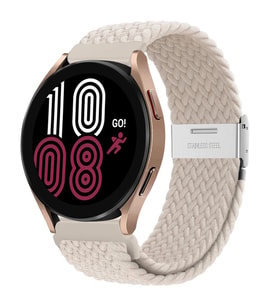 Samsung Galaxy Watch Gear S2 3 41mm 42mm Active 2 40mm 44mm Kordon Metal Klipsli (Siy.Byz.Kareli Dsn.)