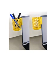 Alvera Monitor Kalemlik – 3D Baskı Petek Desenli Laptop Kenar Altıgen Kalemlik-Sarı