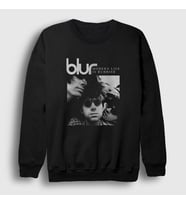 Presmono Unisex Siyah Rubbish Blur Sweatshirt 455708tt