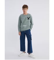 LCW Kids İndigo Loose Fit Erkek Çocuk Kargo Jean Pantolon