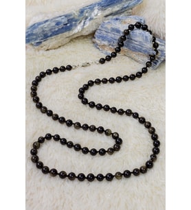 Obsidyen Taşı Kolye (Kahverengi)