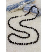 Obsidyen Taşı Kolye (Kahverengi)