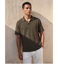 LCW Vision Kahverengi Polo Yaka Erkek Triko Tişört