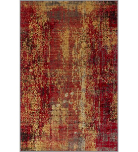Eliana Home Baskılı, Yıkanabilir Kaymaz Taban Salon Halısı LNA1786 100x150 cm (Kırmızı)