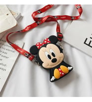 Minnie Mouse Tasarım Silikon Omuz Askılı Çanta