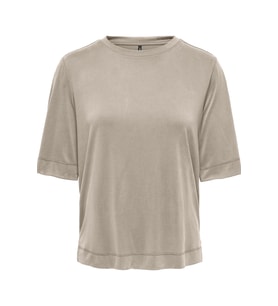 ONLHANNAH S/S O-NECK TOP JRS (Taş)