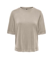 ONLHANNAH S/S O-NECK TOP JRS (Taş)